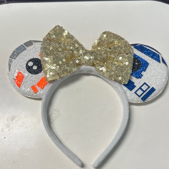 Sequin Bow Mouse Ears Headband - Picture 1 of 1